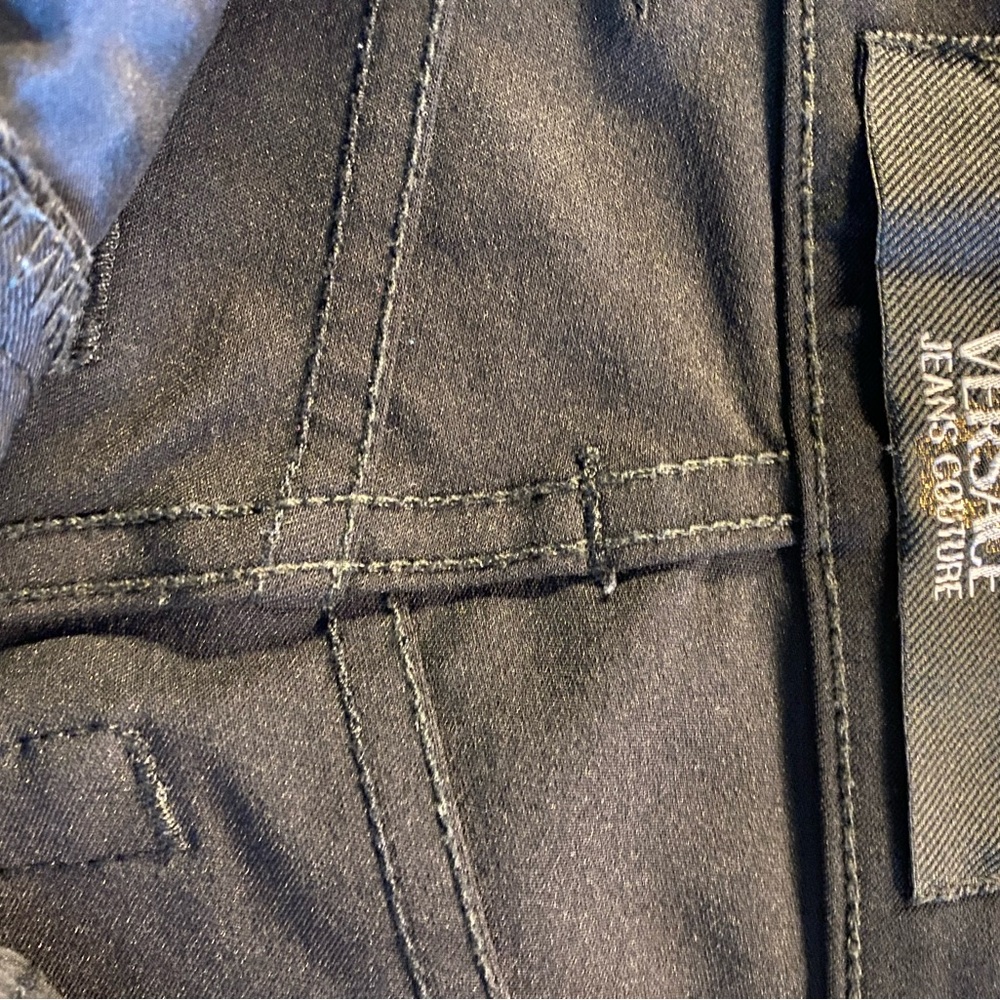 VERSACE Jeans Couture Sz 24/38 Black - Picture 7 of 8